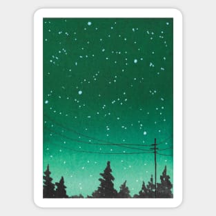 Green galaxy Sticker